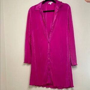 Gianni Bini Fuchsia Pleated dress
